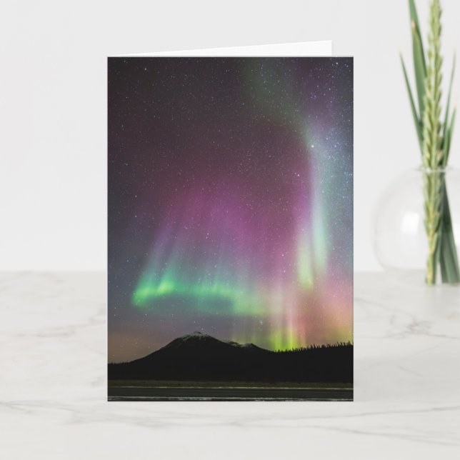 Tarjeta Aurora boreal | Cordillera de Brooks, Alaska (Anverso)