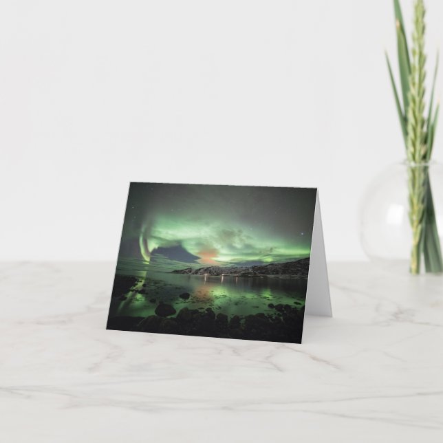 Tarjeta Aurora Borealis Noruega (Anverso)