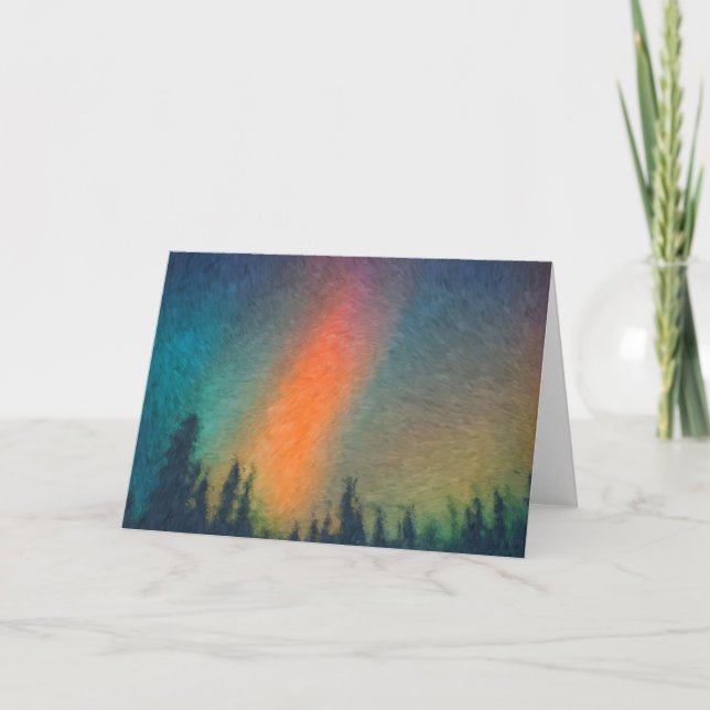 Tarjeta Aurora Borealis Van Gogh (Anverso)