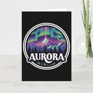 Tarjeta Aurora Colorado Montañas Rocosas Co Esquí Invierno