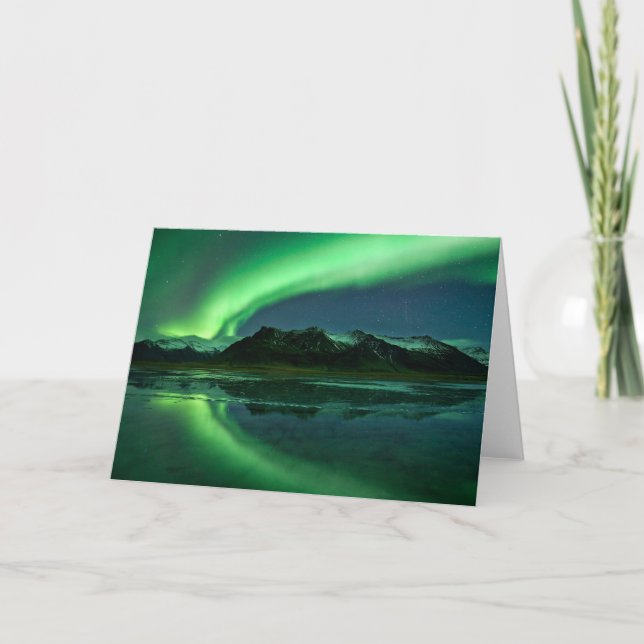 Tarjeta Aurora de Islandia (Anverso)