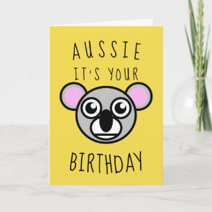 Tarjeta Aussie es tu cumpleaños