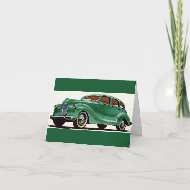Tarjeta Austin Devon verde de 1948 (Anverso)