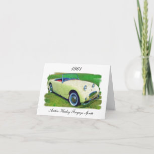Tarjeta Austin Healey Frogeye Sprite, 1961