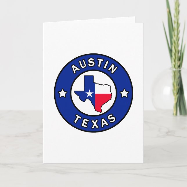 Tarjeta Austin Texas (Anverso)