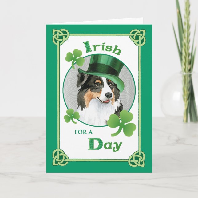 Tarjeta Australia del Día de San Patricio (Anverso)
