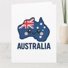 Tarjeta Australia Kawaii Fusion - Negrita y Adorable