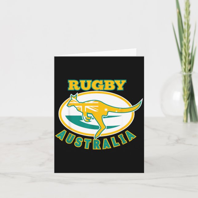 Tarjeta Australia Rugby, Wallabies Rugby Jersey, Australia (Anverso)