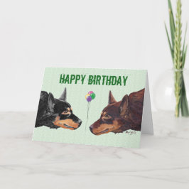 Tarjeta australiana de cumpleaños feliz Kelpie
