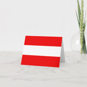 Tarjeta Austria Flag Notecard