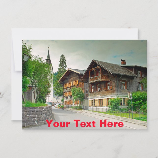 Tarjeta Austria personalizable (Anverso)