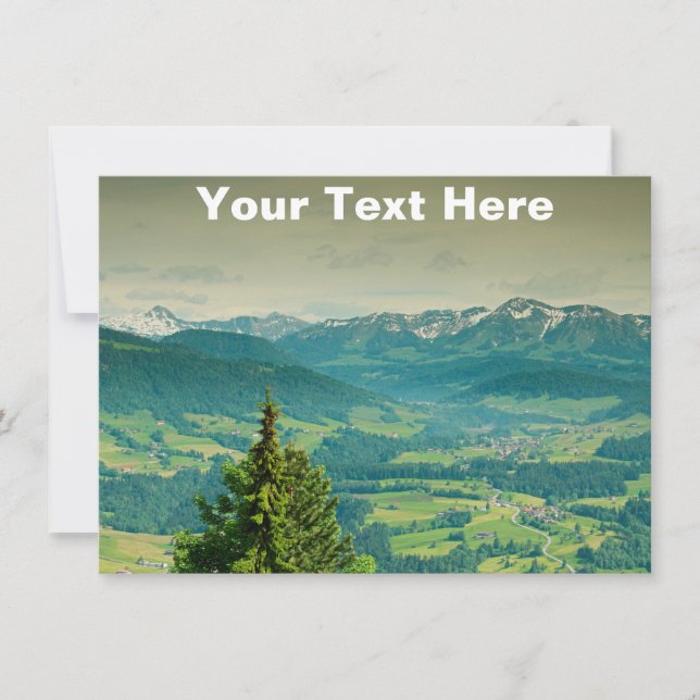 Tarjeta Austria personalizable (Anverso)