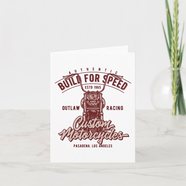 Tarjeta Auténtica Construcción Para La Velocidad (Subido por el creador)