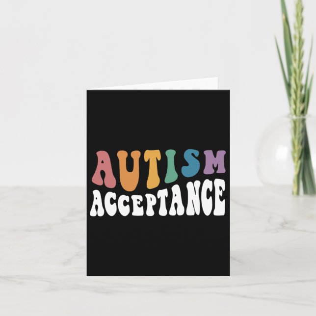 Tarjeta Autism Awareness Aceptation Special Education Teac (Anverso)
