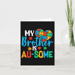 Tarjeta Autism Awareness Autism Squad ayuda a niños increí