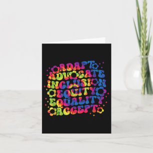Tarjeta Autism Awareness Inclusion S Teacher Insational _2
