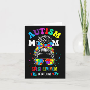 Tarjeta Autism Spectrum Mamá Infinita Amor Autismo Concien