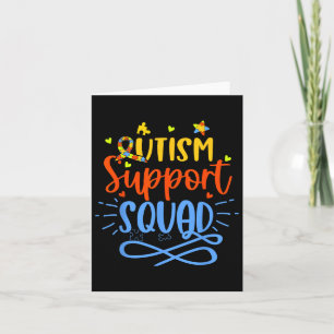 Tarjeta Autism Support Squad Autism Awareness Group
