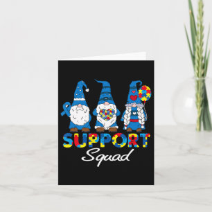 Tarjeta Autism Support Squad Gnomes Awareness Mating Men