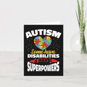 Tarjeta Autismo Algunos Tienen Discapacidades Yo Tengo Sup
