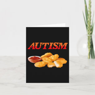 Tarjeta Autismo Alimentos Chicken Chicken Lover Foodie Nug