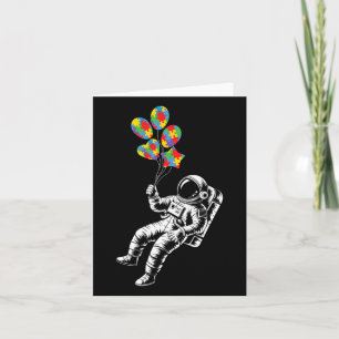 Tarjeta Autismo astronauta Bylloon Autism Awareness Space