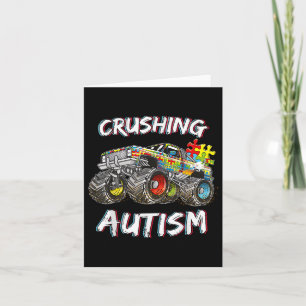 Tarjeta Autismo Camisas Niños Niños Monstruo Camisa Autism