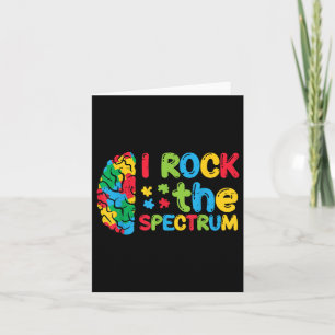 Tarjeta Autismo Cerebro I Rock The Spectrum Awareness Boys
