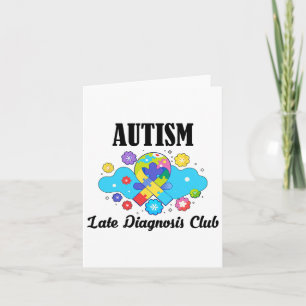 Tarjeta Autismo Club de diagnóstico tardío - Conciencia so