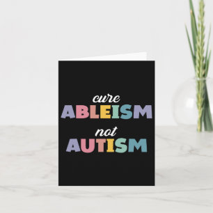 Tarjeta Autismo Conciencia Autismo Autismo Apoyo Ableismo