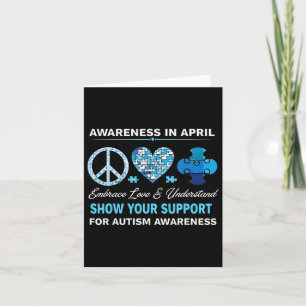 Tarjeta Autismo Conciencia Autismo Individuos autistas Aut