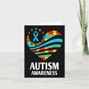 Tarjeta Autismo Conciencia Camisetas Mujeres apoyo a autis