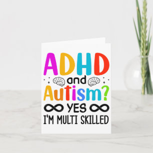 Tarjeta Autismo Conciencia Neurodivergente Audhdh