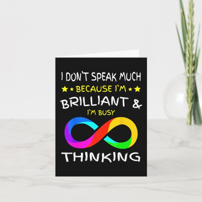 Tarjeta Autismo Conciencia Rompecabezas Pieza Arcoiris Aut (Anverso)