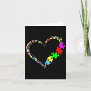 Tarjeta Autismo Concienciación Amor Rompecabezas Pieza Reg