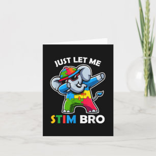 Tarjeta Autismo divertido suaviza autismo a los niños