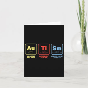 Tarjeta Autismo Elementos Conciencia Mes Niños autistas Ni