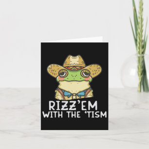 Tarjeta Autismo Gracioso Rizz Em Con El Meme Autista Del T