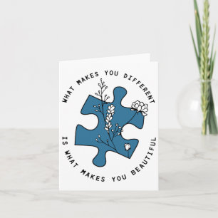 Tarjeta Autismo Lo Que Te Hace Diferente Es Lo Que Te Hace
