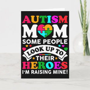 Tarjeta Autismo Mamá Algunas Personas Buscan A Sus Héroes