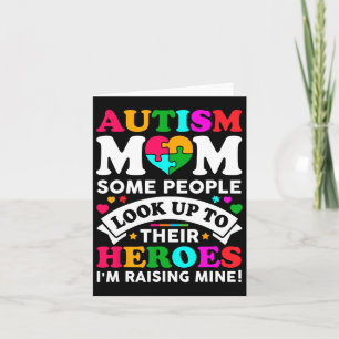 Tarjeta Autismo Mamá Algunas personas buscan a sus héroes 