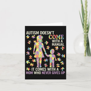 Tarjeta Autismo Mamá Apoyo A Madres Fuertes 1