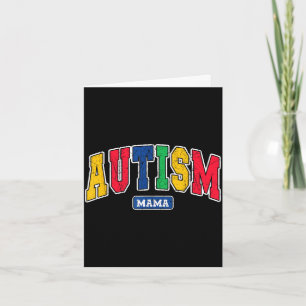 Tarjeta Autismo mamá ausome madre conciencia madre sé amab