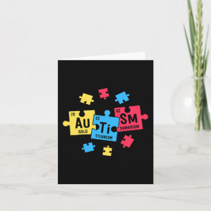 Tarjeta Autismo Para Profesores SPED Elementos Periódicos 