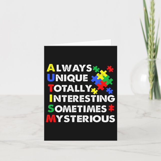 Tarjeta Autismo Siempre Único (Anverso)