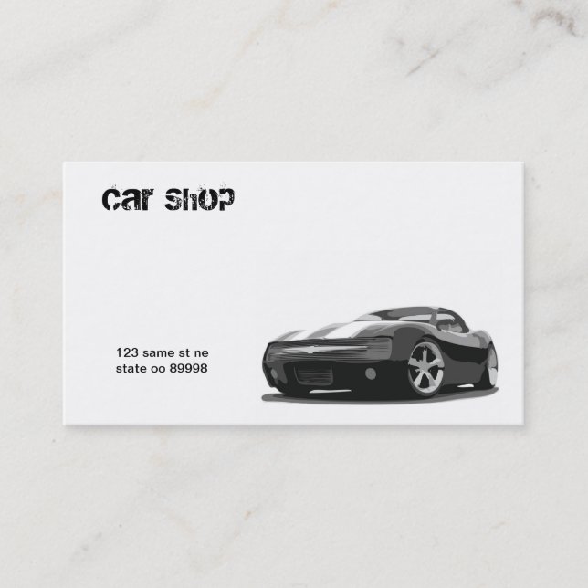 Tarjeta auto básica (Anverso)