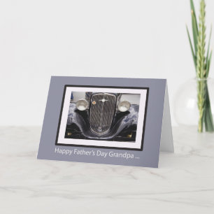 Tarjeta Auto clásico del Día del abuelo