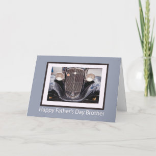 Tarjeta Auto clásico del Día del Padre del Hermano