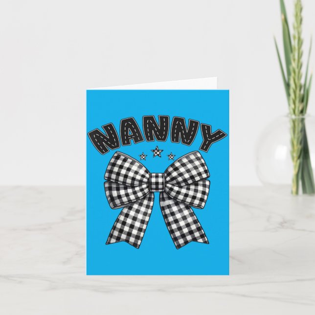 Tarjeta Auto de carrera de cumpleaños de Nanny Pit Crew Fa (Anverso)