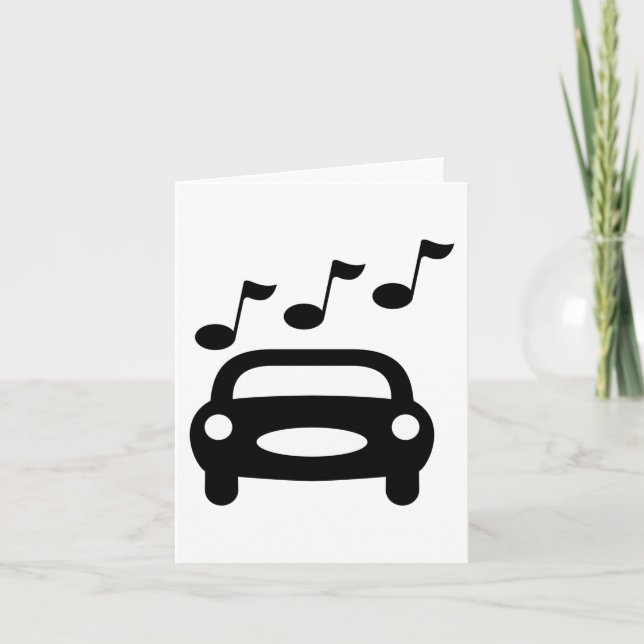 Tarjeta Auto musical (Anverso)